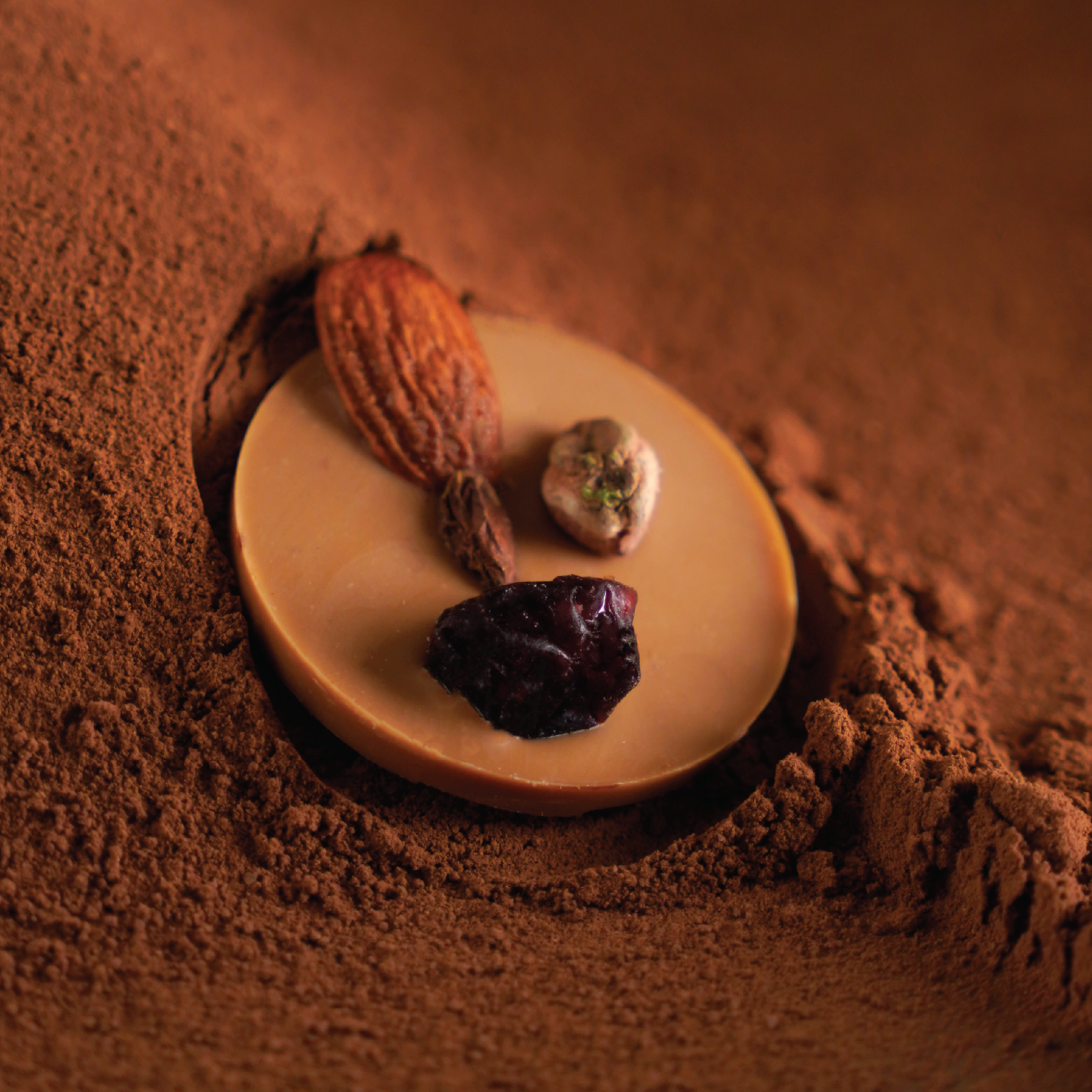 Gold Chocolate with Nuts and Raspberry