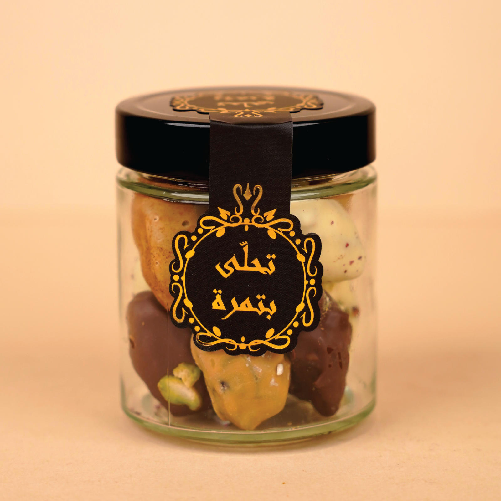 Milk, White & Gold Chocolate–Dipped Dates – Signature Jar