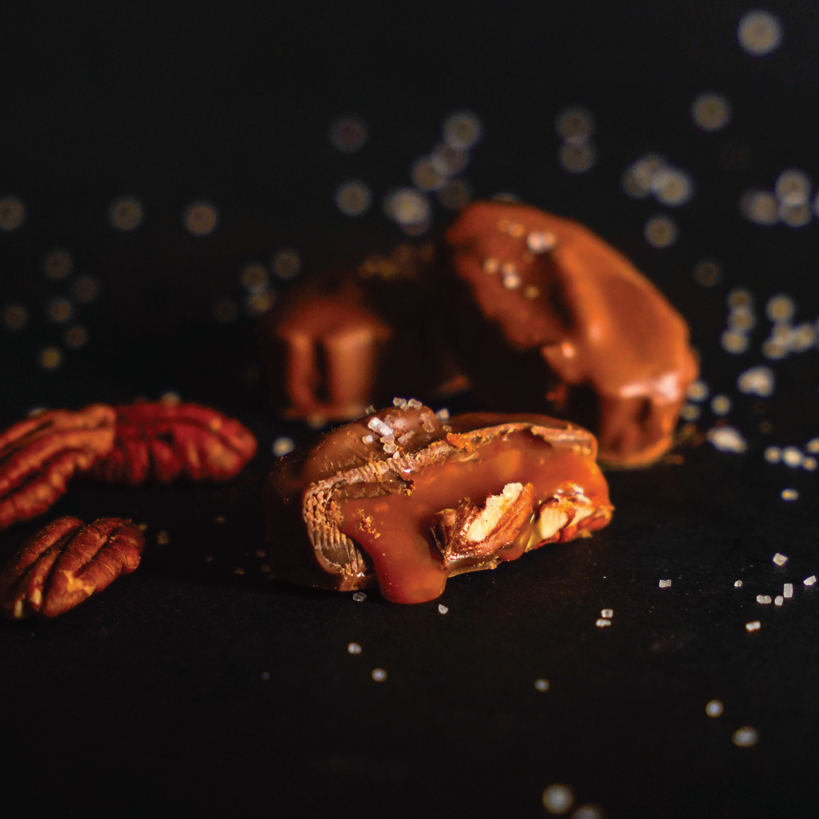 Salted Caramel Chocolate with Pecan