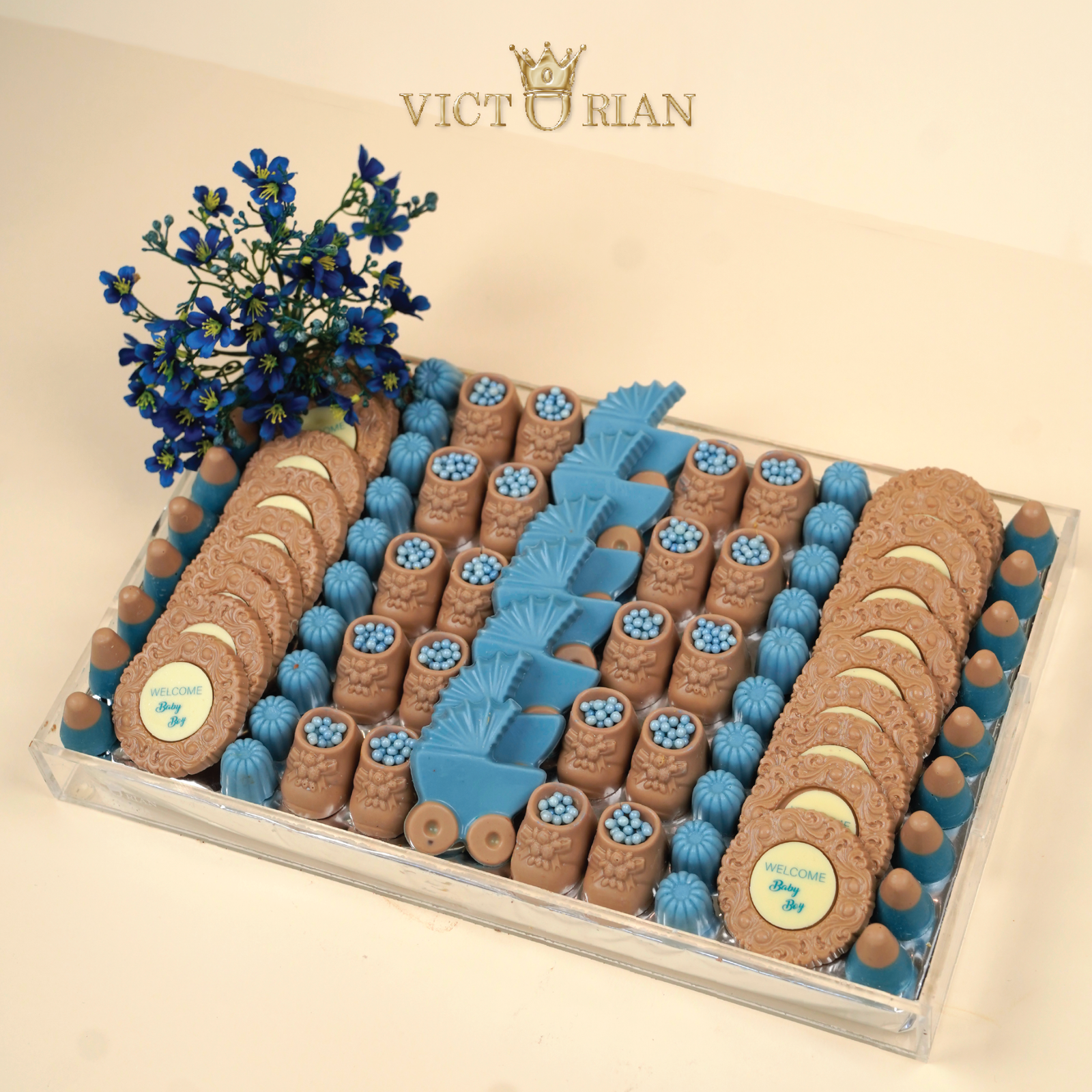 Royal Welcome Baby Boy Tray