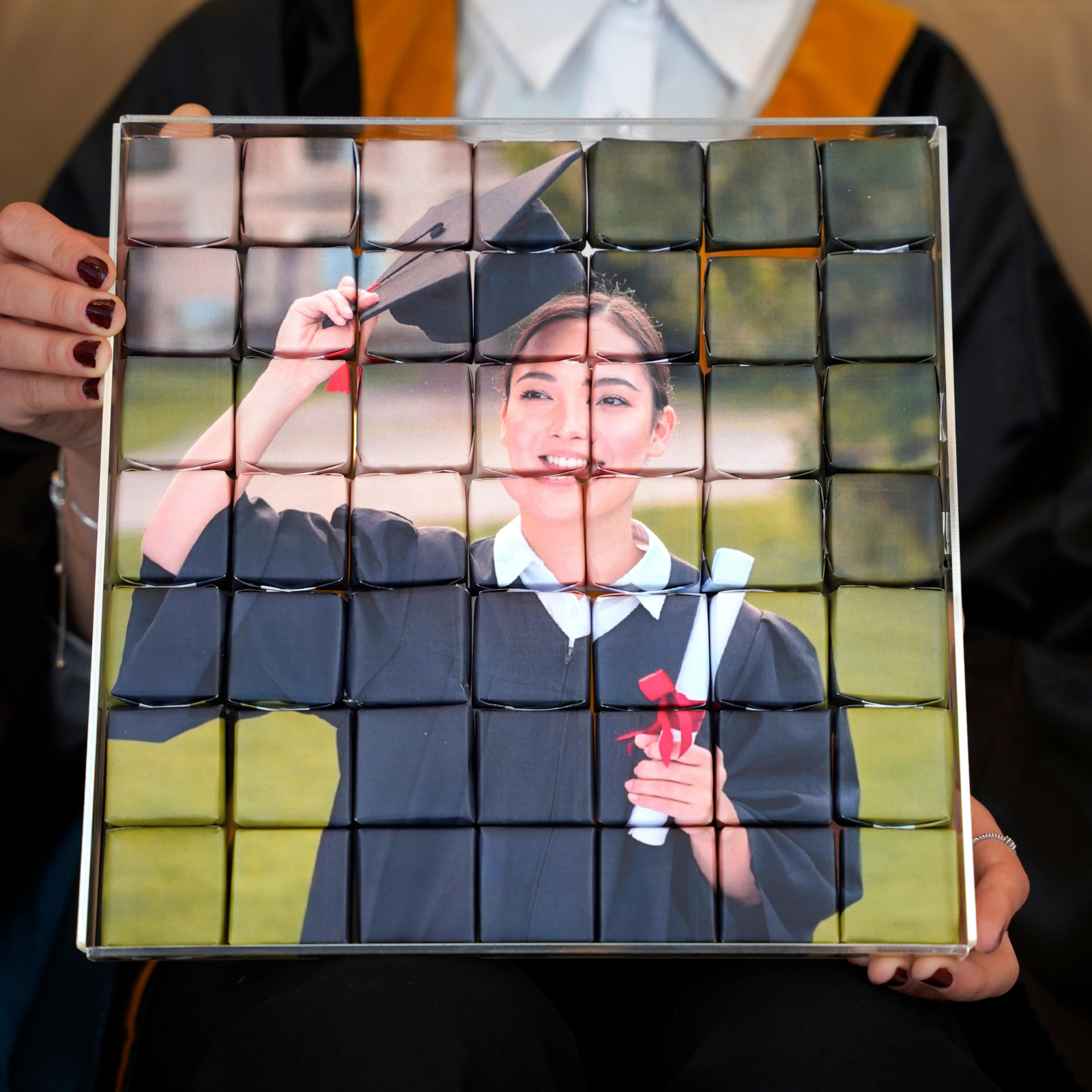 Chocolate Graduation Puzzle Memories Three